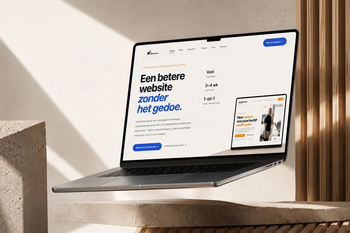 Klikstroom.nl — De moeilijkste website om te bouwen is je eigen