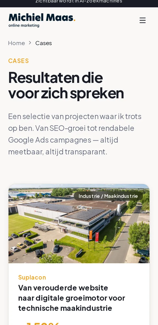 Cases van Michiel Maas op een telefoon